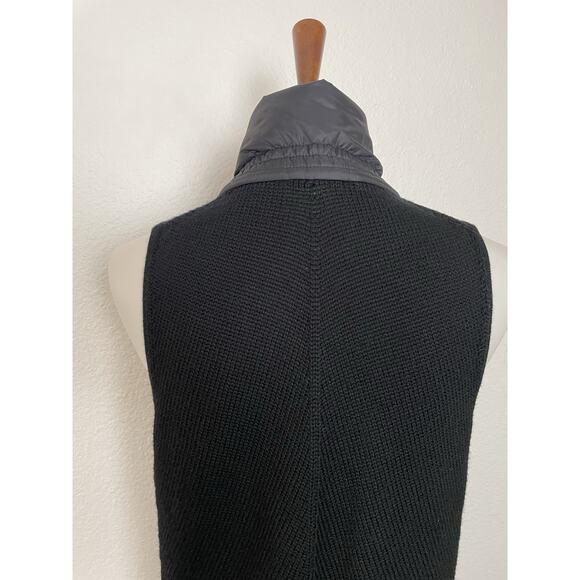 Eileen Fisher Vest Zip Front Stretch Knit High Neck Wool Nylon - Picture 7 of 10